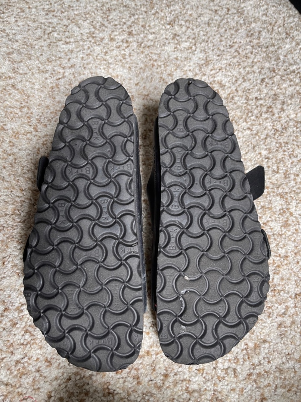 Birkenstock Double Buckle Arizona Sandals Black Size 39 - Picture 6 of 9